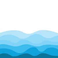 Abstract Water wave design background vector