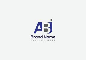 Abstract ABJ letter modern initial lettermarks logo design vector