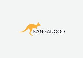 Abstract kangaroo vector icon logo design