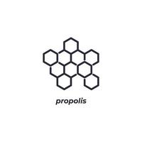 Vector sign propolis symbol is isolated on a white background. icon color editable.