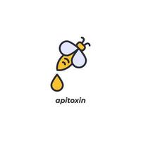 Vector sign apitoxin symbol is isolated on a white background. icon color editable.