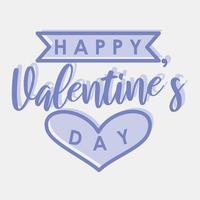 icono feliz día de san valentín. elementos de celebración del día de san valentín. iconos en estilo de dos tonos. bueno para impresiones, carteles, logotipos, decoración de fiestas, tarjetas de felicitación, etc. vector