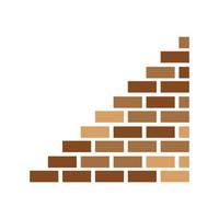 Brick wall icon vector