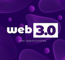 Web 3.0 or Web3 banner design, vector