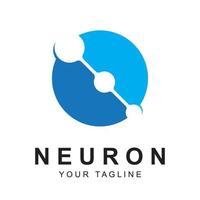 neuron logo vector with slogan template