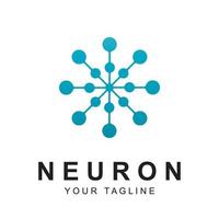 neuron logo vector with slogan template