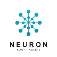 neuron logo vector with slogan template