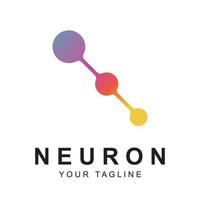 neuron logo vector with slogan template