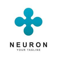 neuron logo vector with slogan template