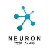 neuron logo vector with slogan template