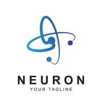 neuron logo vector with slogan template