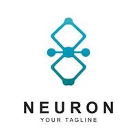 neuron logo vector with slogan template