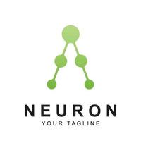 neuron logo vector with slogan template