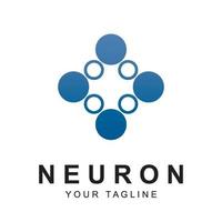 neuron logo vector with slogan template