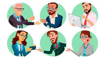 Business People In A Hole Vector. Behavior Concept. Isolated Flat Cartoon illustration vector
