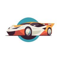 Illustration of sport car, super car logo vector