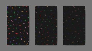 Abstract colorful seamless pattern with paint marks, traces, smudges, scribble background collection vector