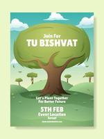 Happy Tu Bishvat Poster vector