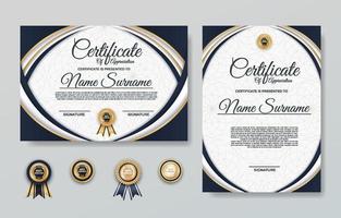 Gradient Modern Certificate of Appreciation Template vector