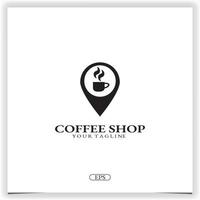 coffee shop logo premium elegant template vector eps 10