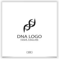 Icon for science technology, DNA logo premium elegant template design vector eps 10
