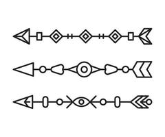 flechas decoración línea arte ilustración vector