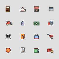 E-Commerce UI UX Icon Set vector