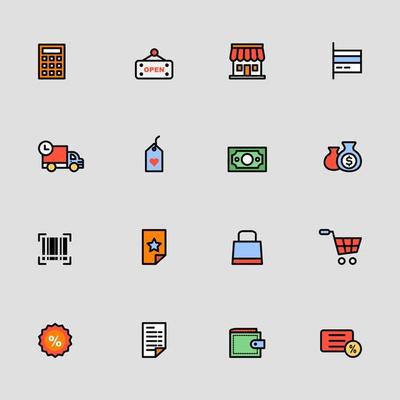E-Commerce UI UX Icon Set