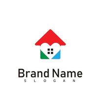 home real estate logo design symbol vector