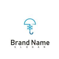 umbrella logo design symbol vector