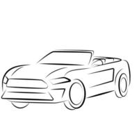 Outline auto icon vector