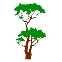 icono de arbol verde vector