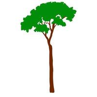 icono de arbol verde vector