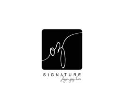 Initial OZ beauty monogram and elegant logo design, handwriting logo of initial signature, wedding, fashion, floral and botanical with creative template. vector