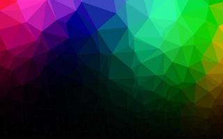 Dark Multicolor, Rainbow vector blurry triangle texture.