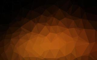 Dark Orange vector abstract polygonal cover.