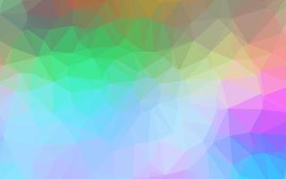 Light Multicolor, Rainbow vector triangle mosaic cover.