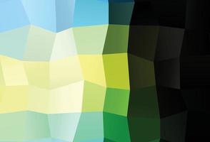 Dark Green, Yellow vector low poly layout.