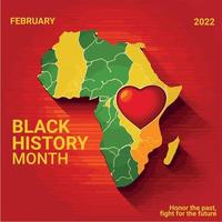 black history month in pan african colors african