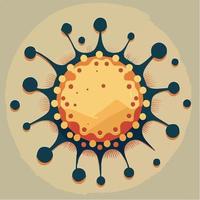 artist rendering of a microscopic rotavirus vector