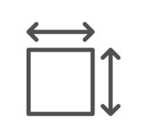 Measure related icon outline and linear vector. vector