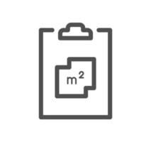 Measure related icon outline and linear vector. vector