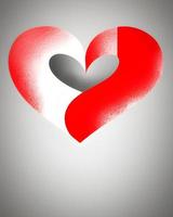 Red Love Heart Shape Background photo