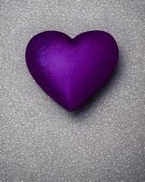 Purple Love Heart Shape photo