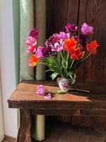 Home decor and flowers arranging. photo