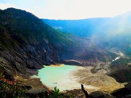 I took this photo while on vacation to Tangkuban Parahu on the island of Java. It is one of the popular tourist destinations because of its very beautiful and exotic scenery