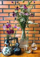 Home decor and flowers arranging. photo