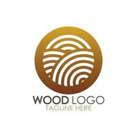 wood logo template icon illustration design vector, used for wood factories, wood plantations, log processing, wood furniture, wood warehouses with a modern minimalist concept vector