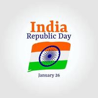 gráfico vectorial del día de la república de la india bueno para la celebración del día de la república de la india. diseño plano. diseño de volante ilustración plana.