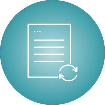 Beautiful Sync Data Line Vector Icon